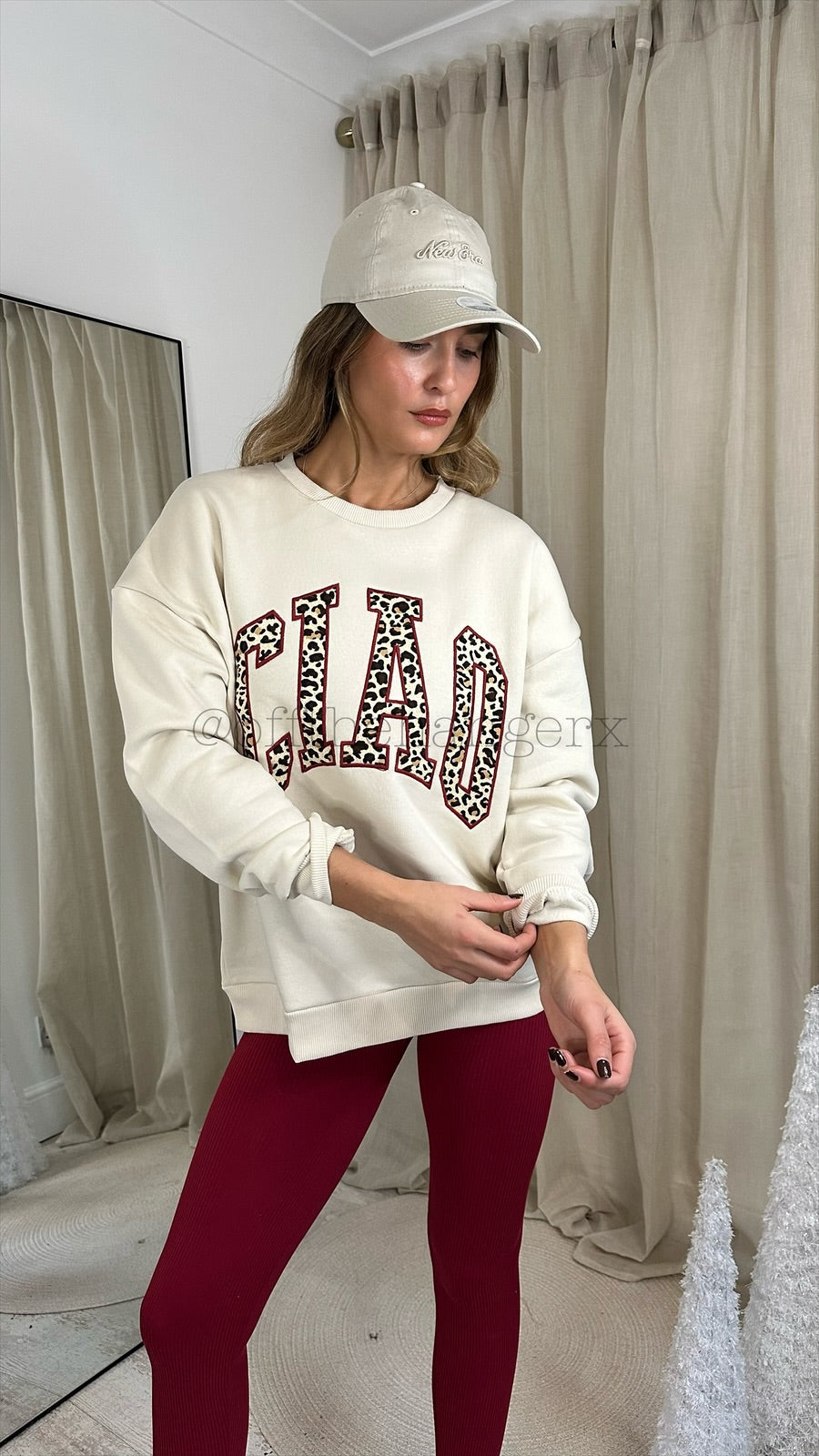 CIAO THICK FLEECE LINED SWEATSHIRT