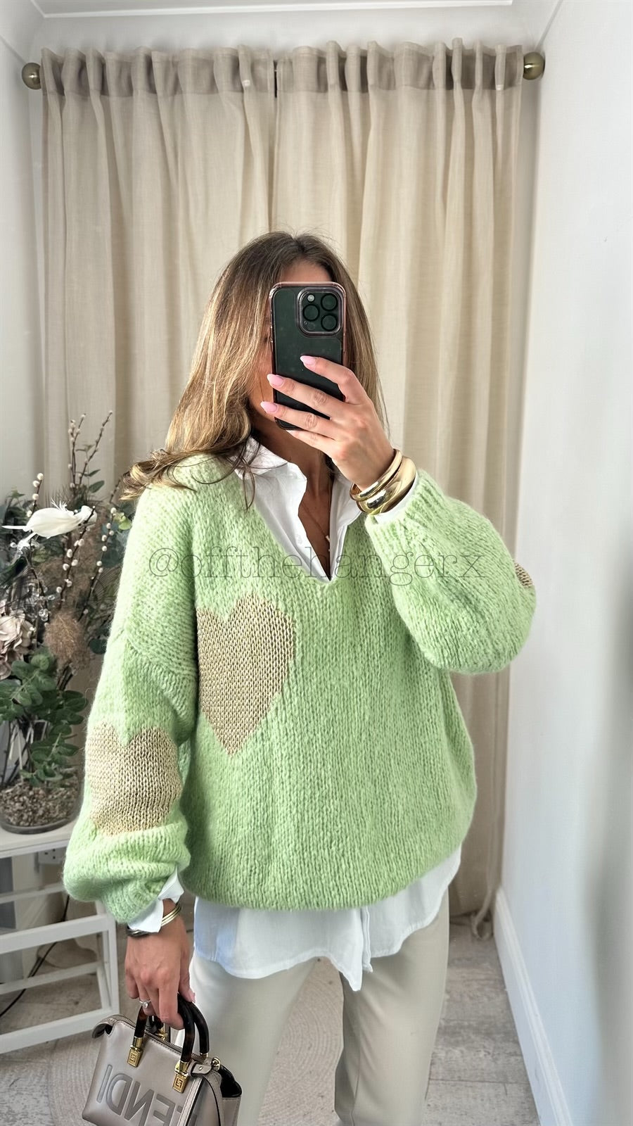 LAYLA METALLIC HEART JUMPER