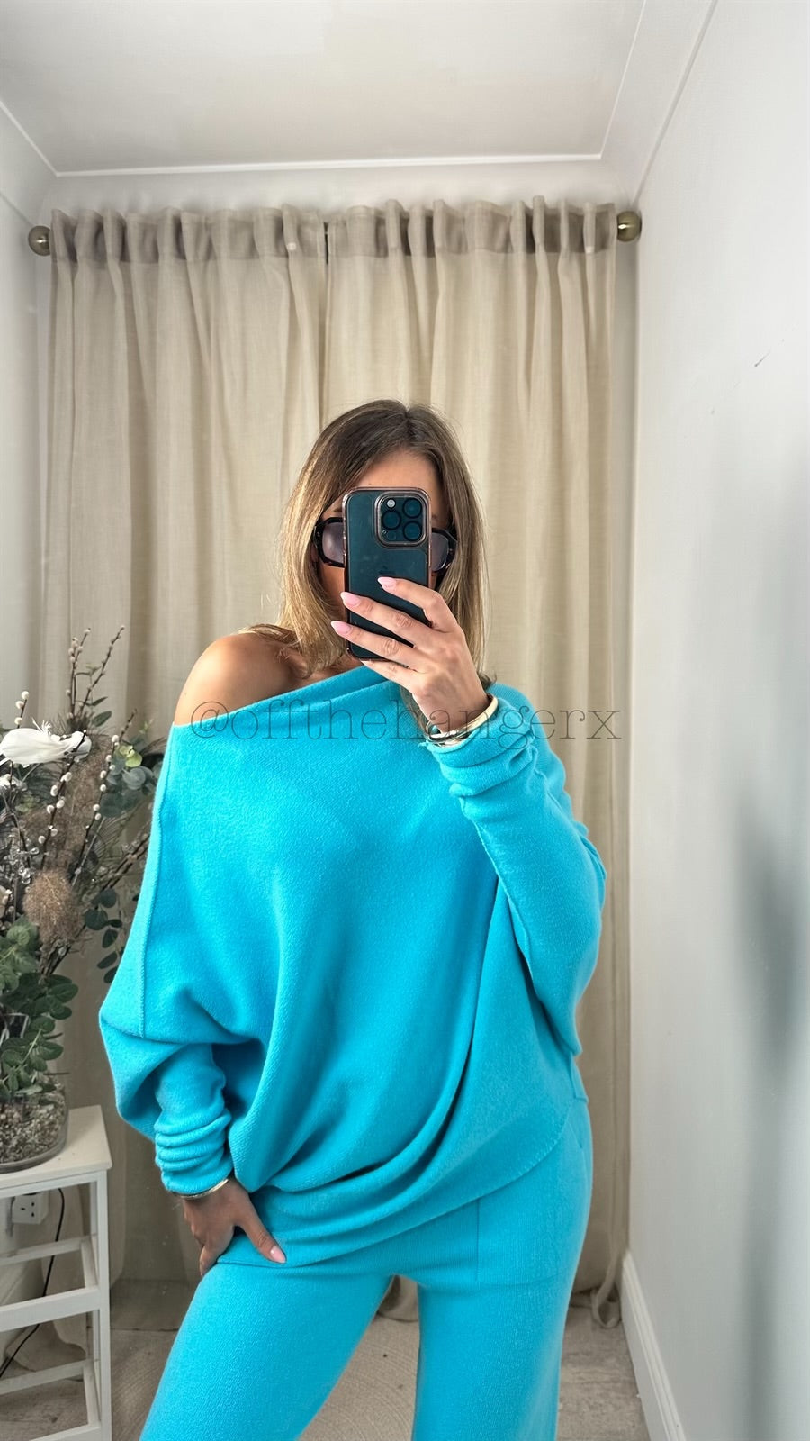 MABEL SOFT KNITTED ASYMMETRICAL SET (SPRING COLOURS)