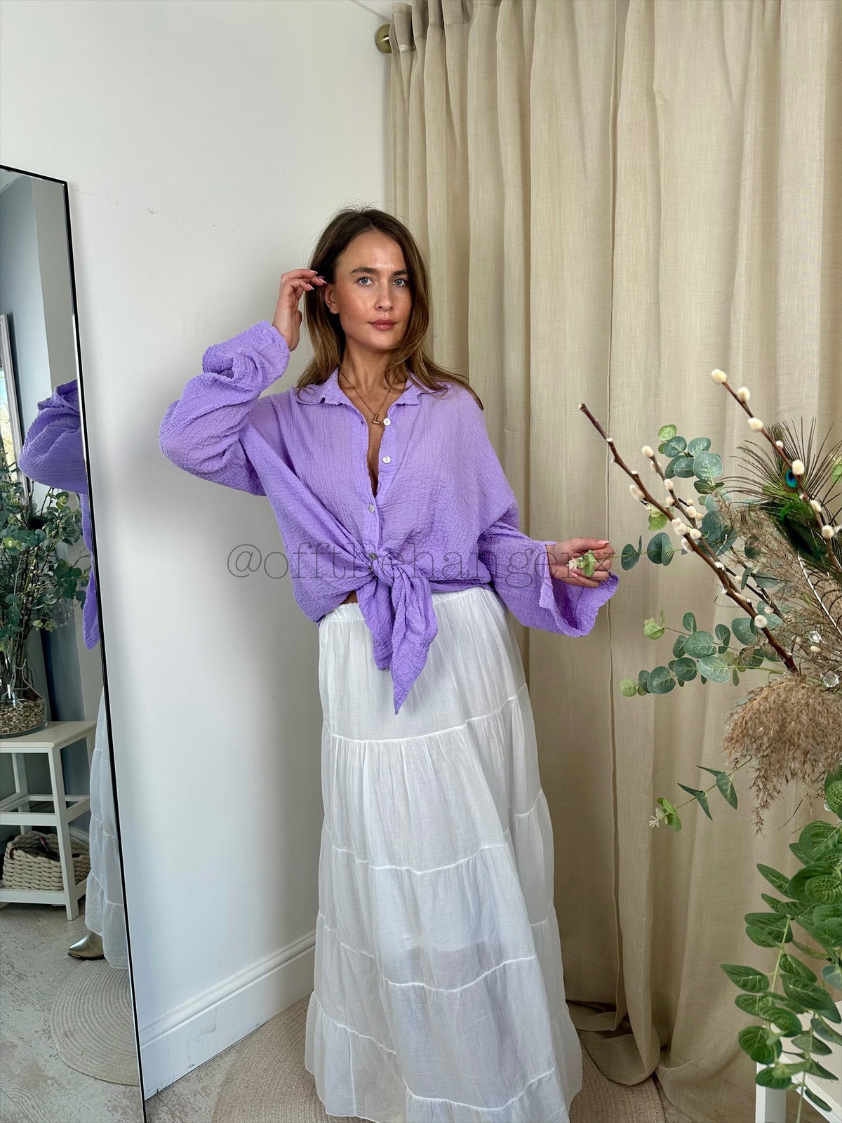AIDA CHEESECLOTH BASIC SHIRT