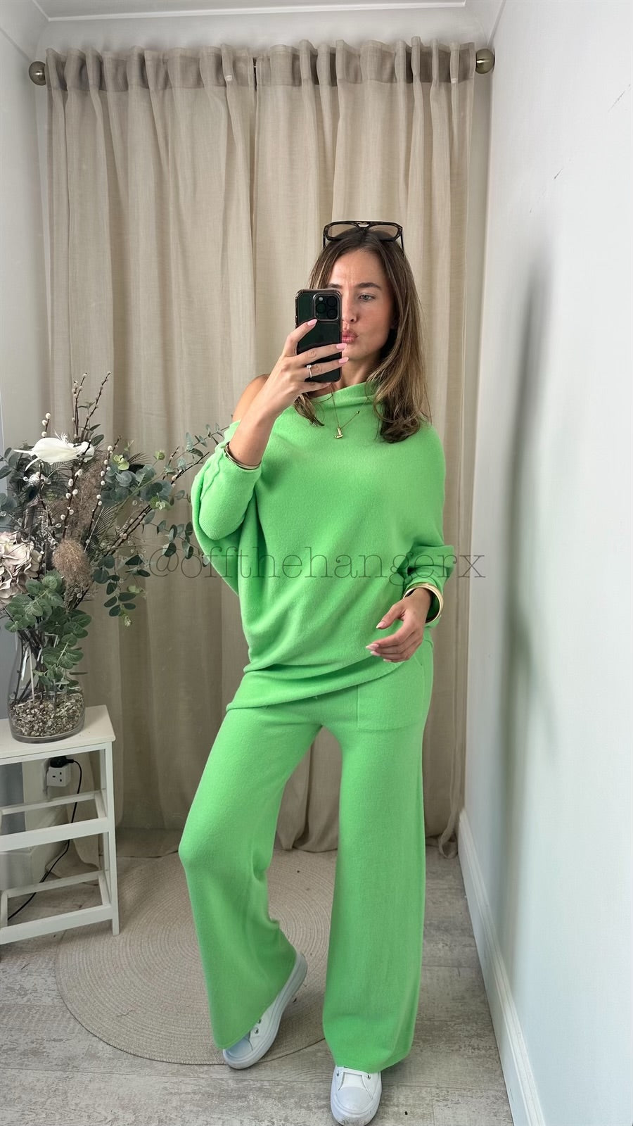 MABEL SOFT KNITTED ASYMMETRICAL SET (SPRING COLOURS)