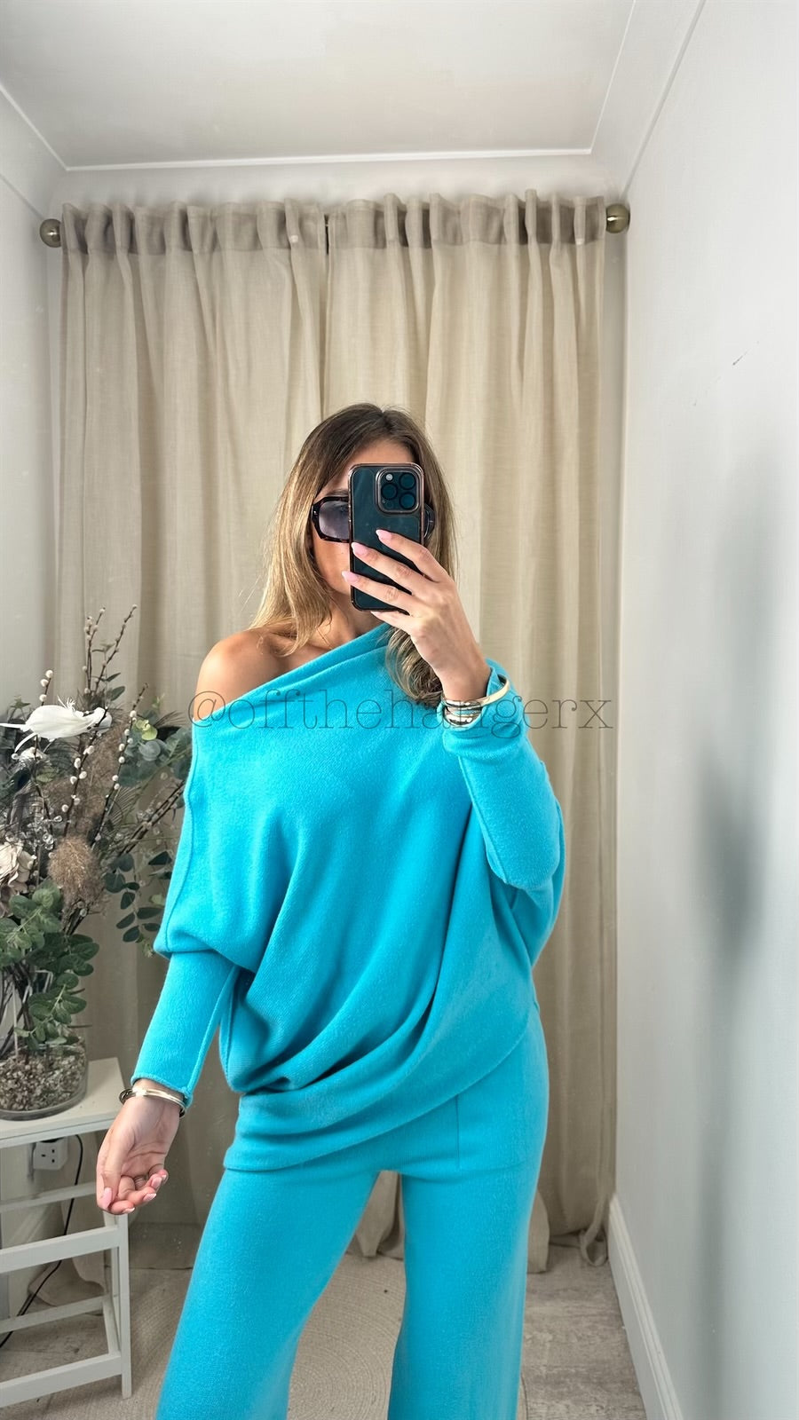 MABEL SOFT KNITTED ASYMMETRICAL SET (SPRING COLOURS)