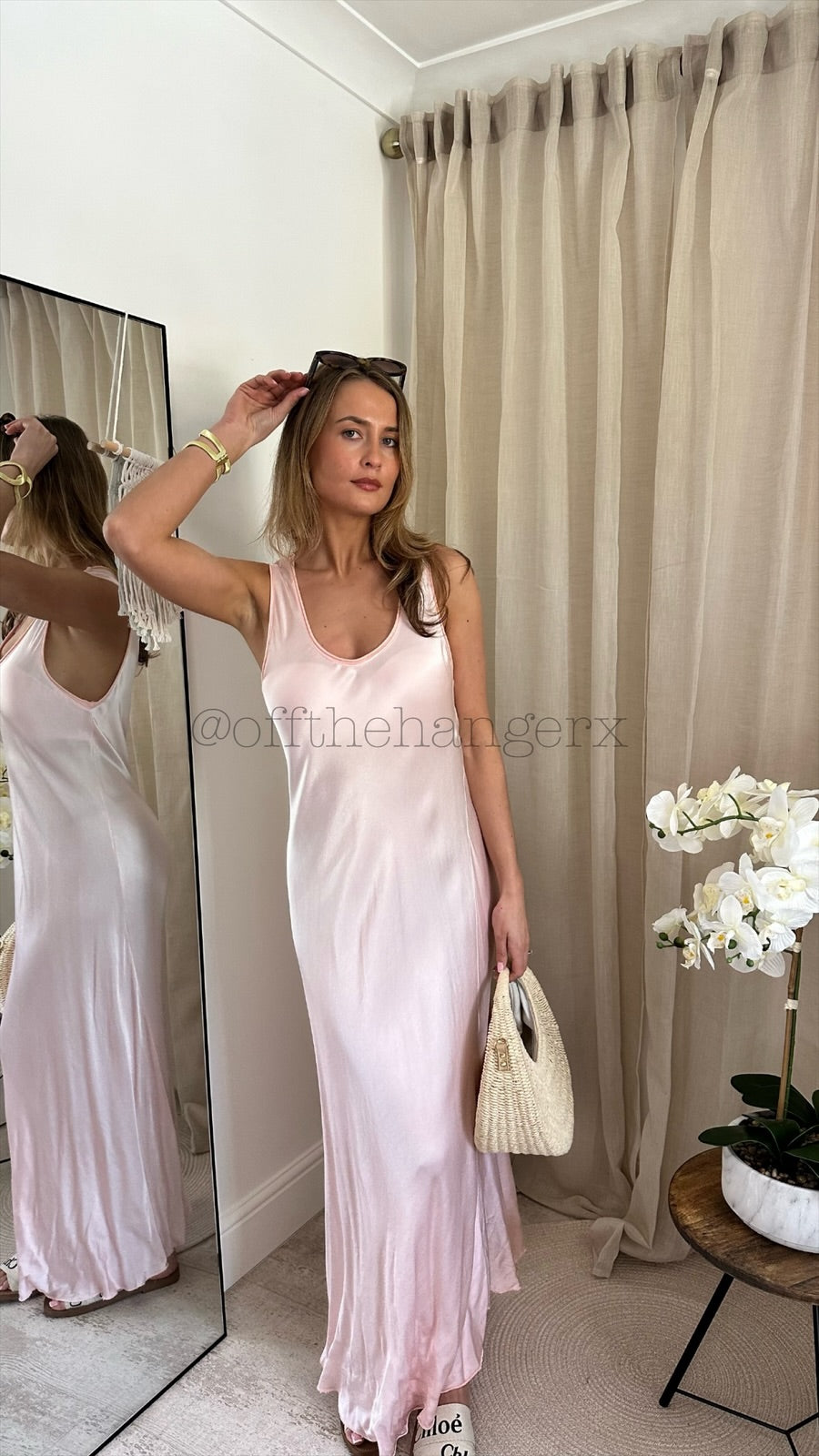 PALOMA SATIN FEEL MAXI DRESS