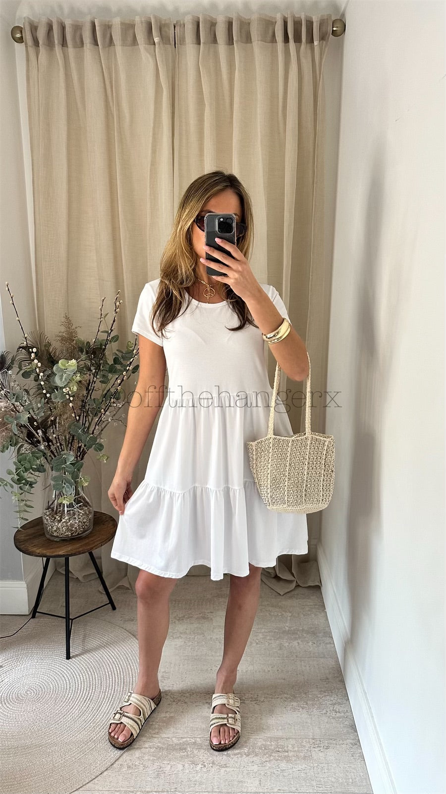 TREYA COTTON TIERED DRESS