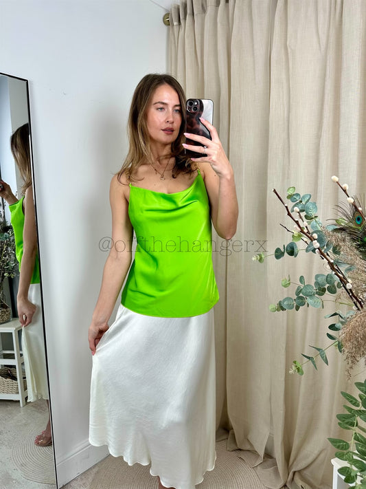 KATIE CHAIN DRAPE BLOUSE