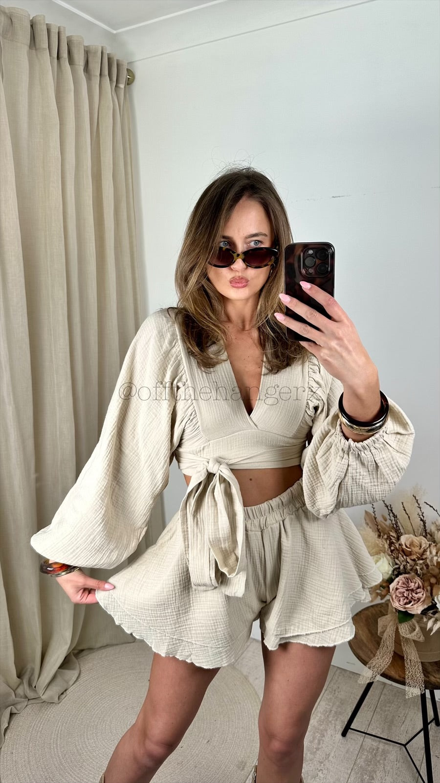 ERIKA CHEESECLOTH SHORT SET