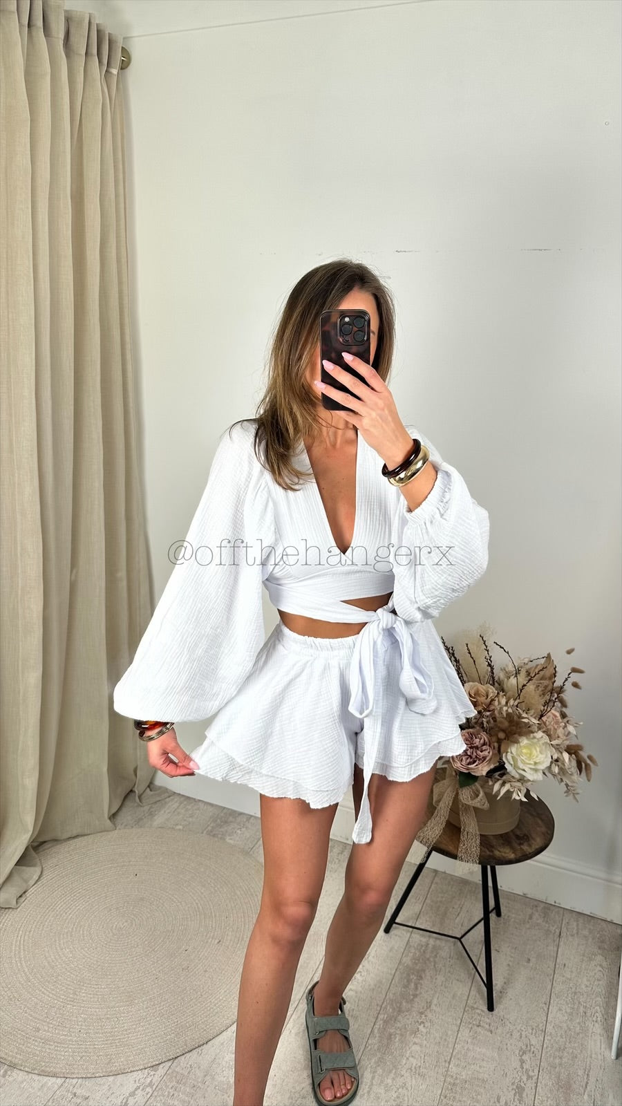 ERIKA CHEESECLOTH SHORT SET