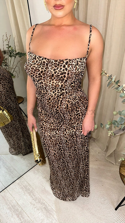 SERENA COWL NECK MAXI DRESS