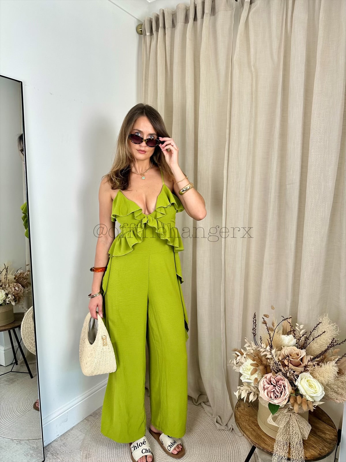 ARIA FRILL DETAILED JUMPSUIT
