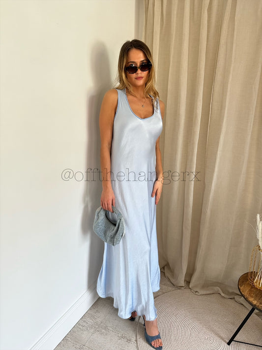 PALOMA SATIN FEEL MAXI DRESS
