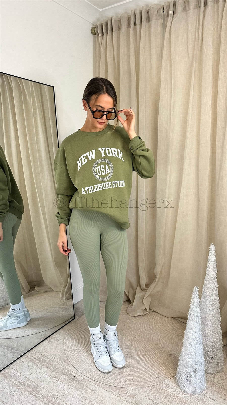 NEW YORK FLEECE LINED SWEATSHIRT