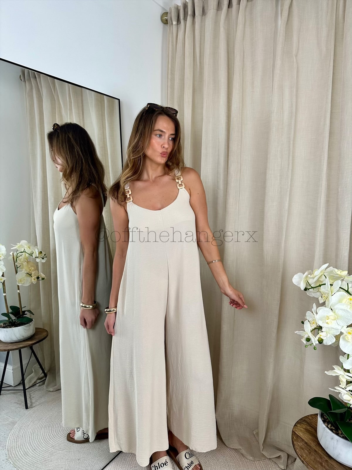 SOPHIE BUCKLE WIDE LEG JUMPSUIT