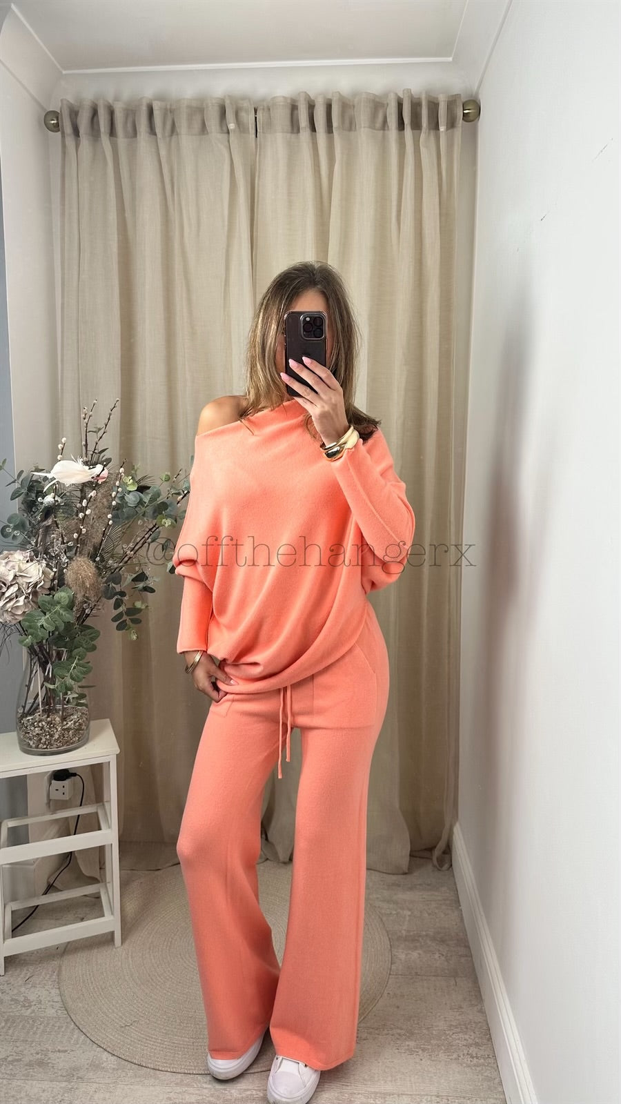 MABEL SOFT KNITTED ASYMMETRICAL SET (SPRING COLOURS)