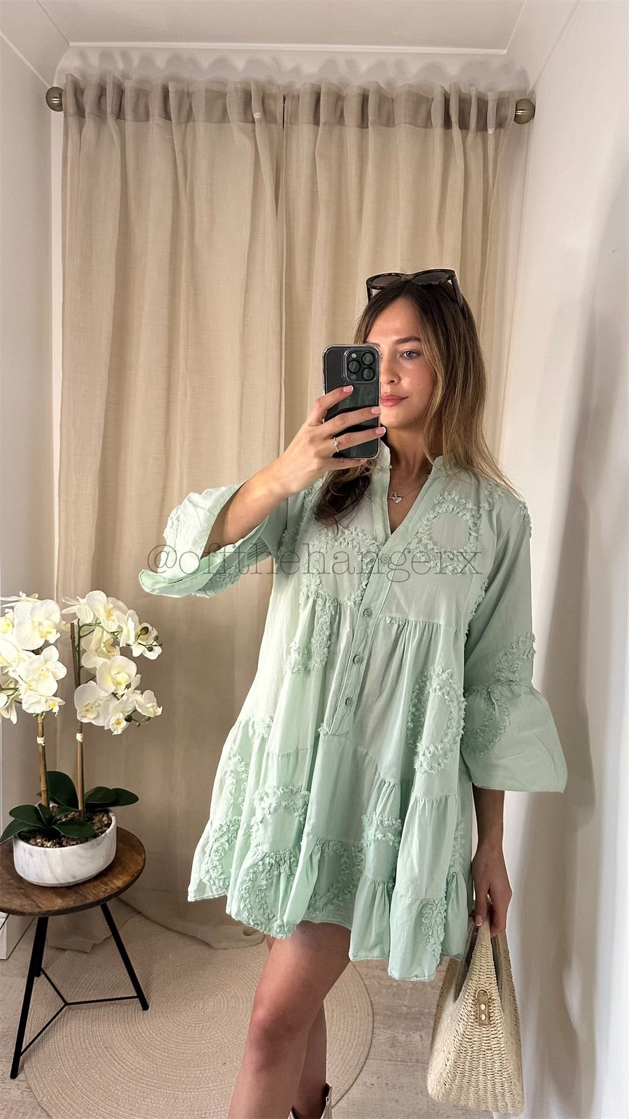 SHAYA DETAILED TIERED DRESS