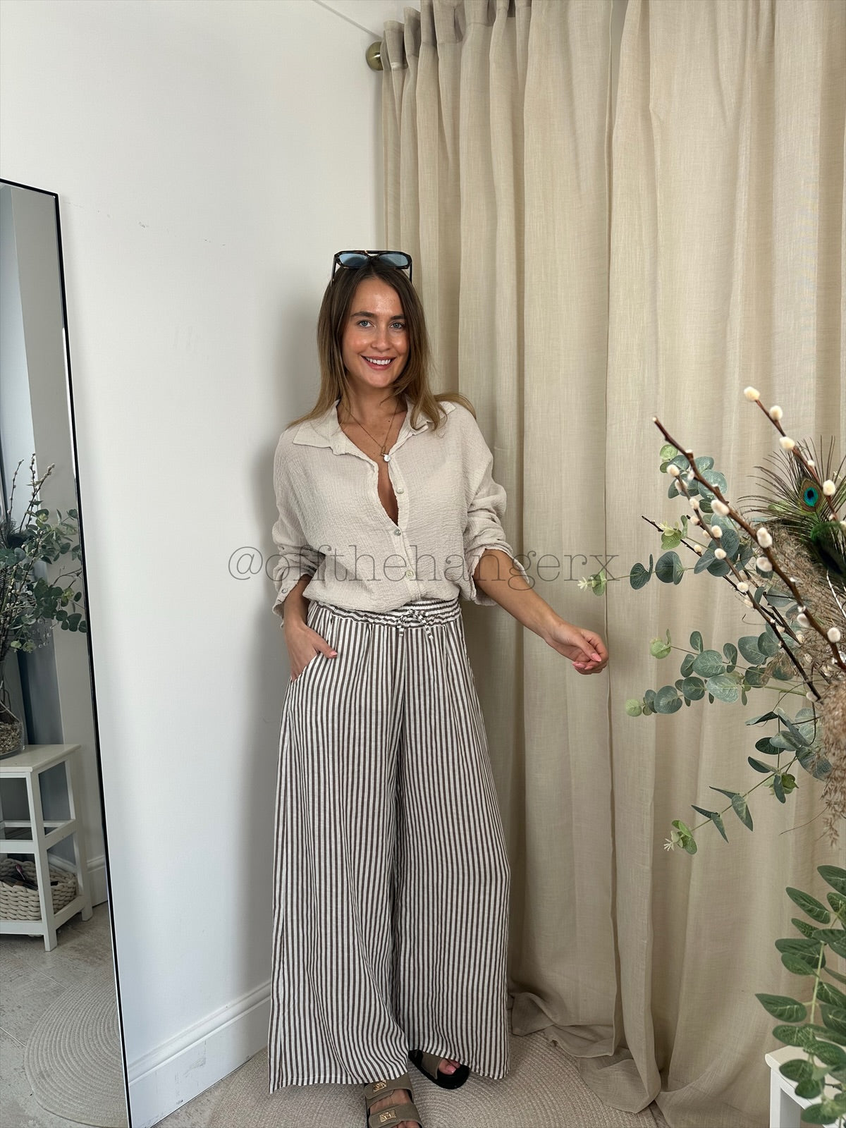 ELMA SEQUIN CHEESECLOTH SHIRT