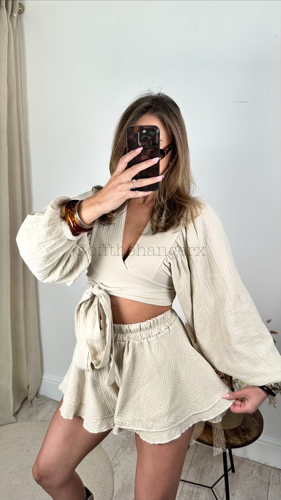 ERIKA CHEESECLOTH SHORT SET