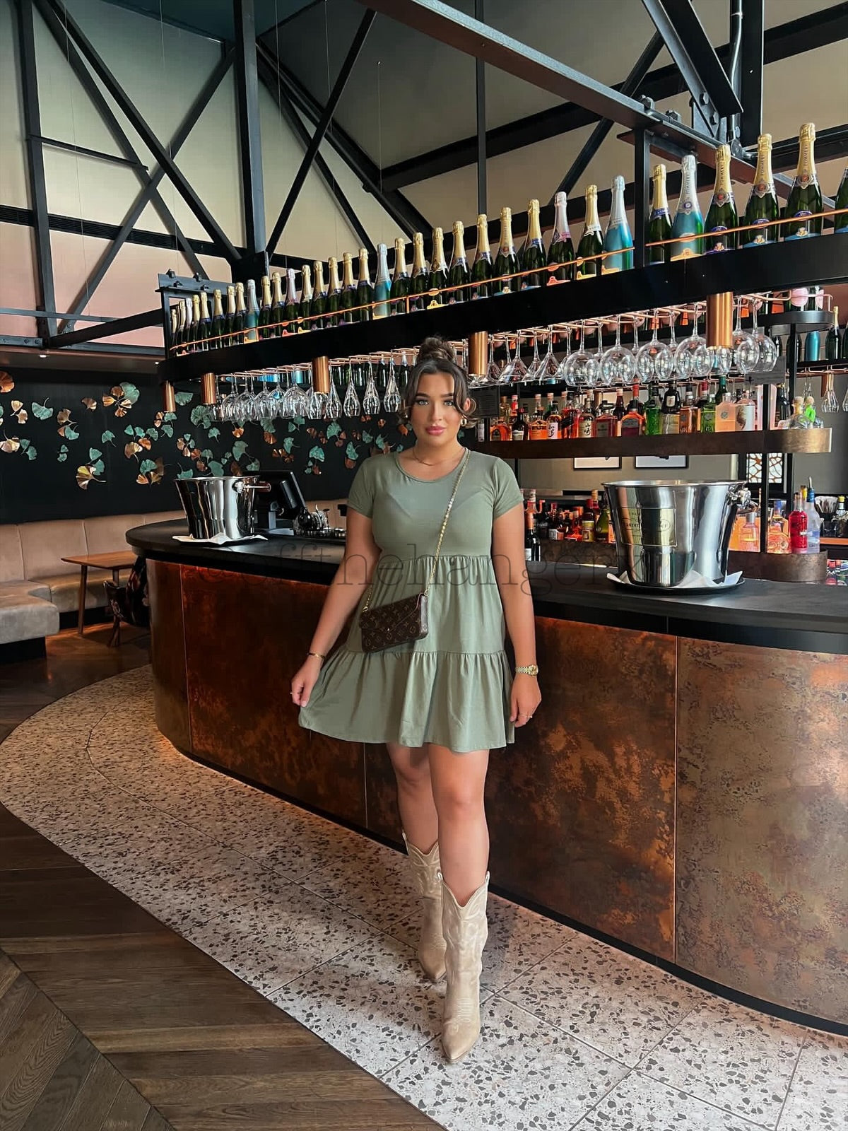 TREYA COTTON TIERED DRESS