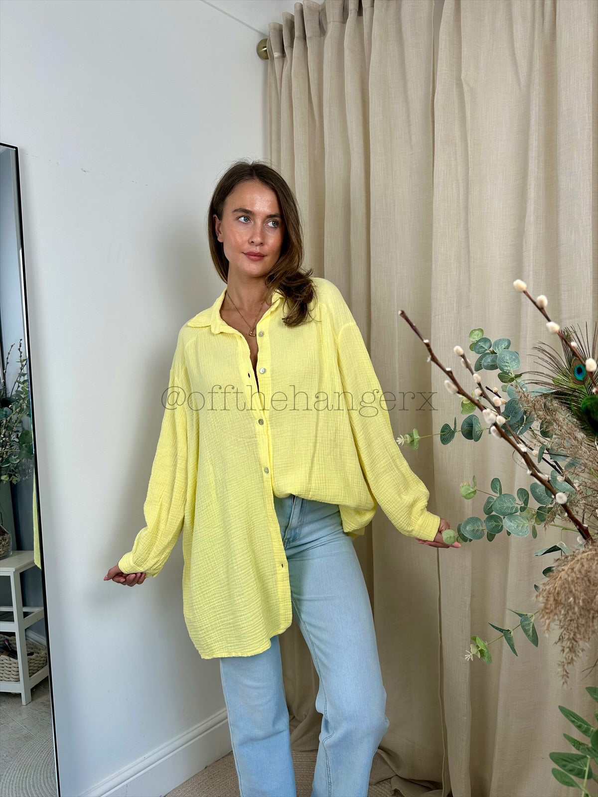 ELMA SEQUIN CHEESECLOTH SHIRT