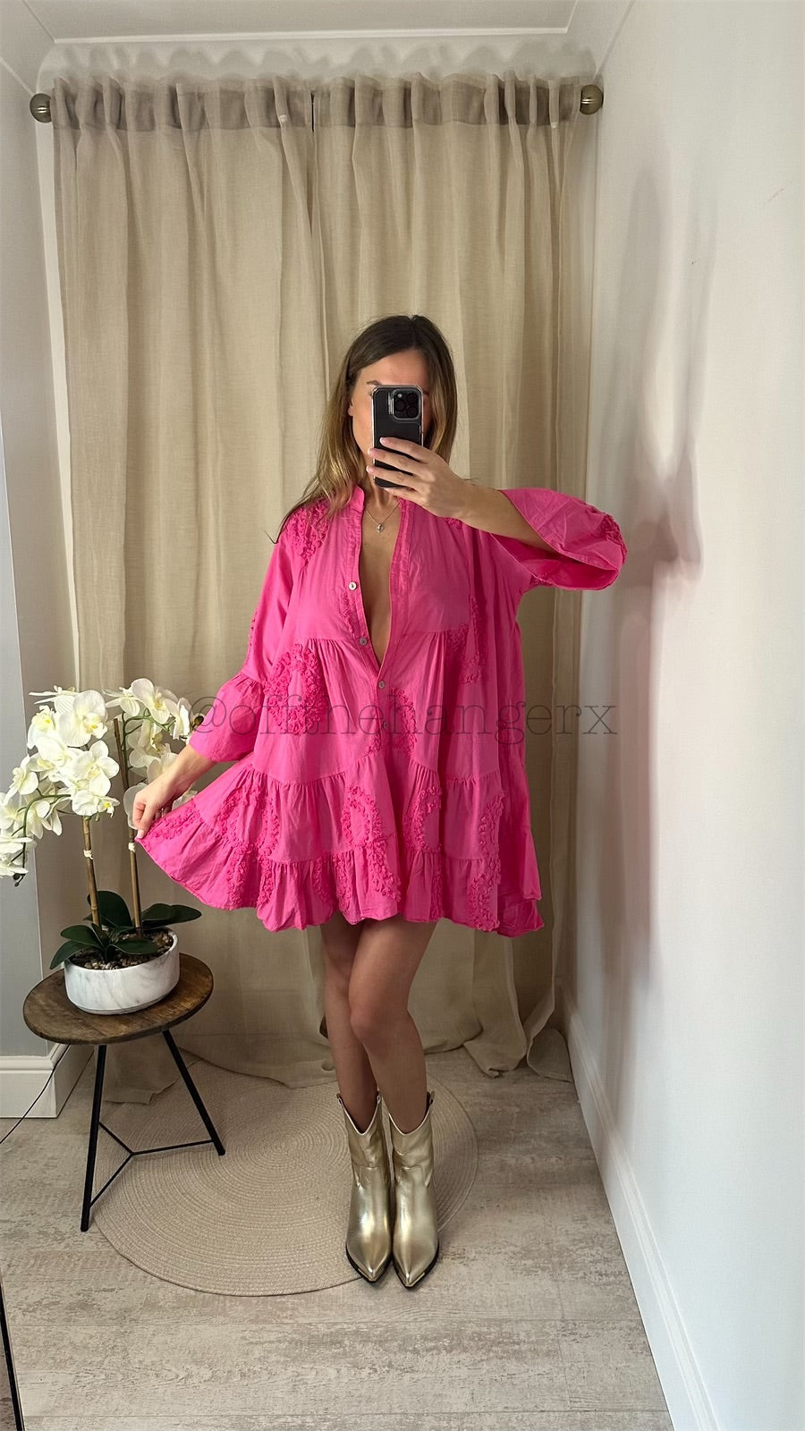 SHAYA DETAILED TIERED DRESS