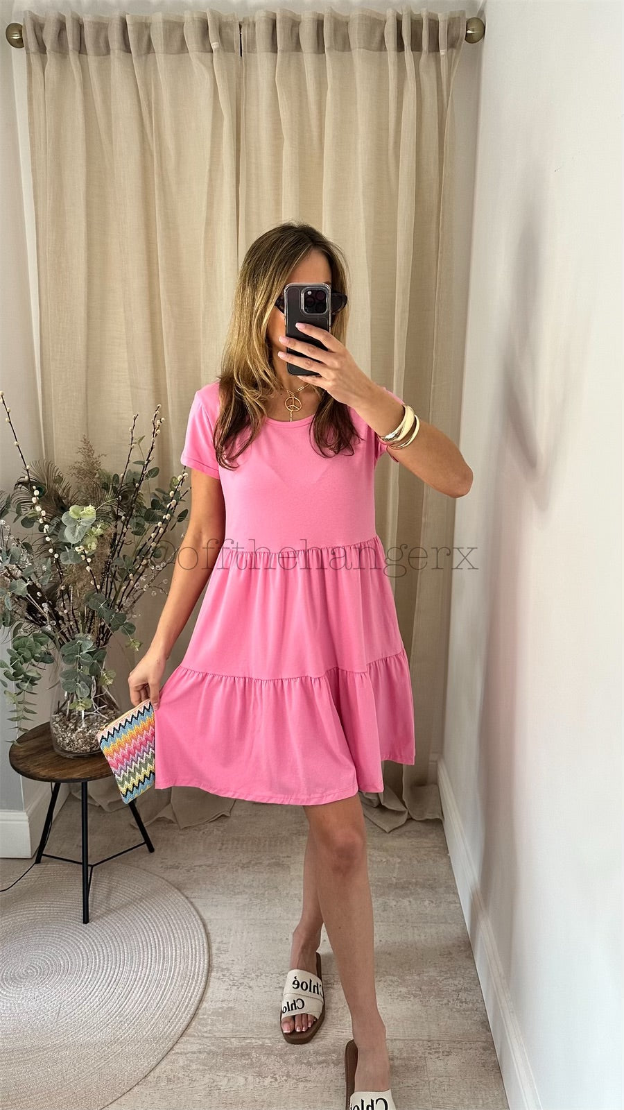 TREYA COTTON TIERED DRESS