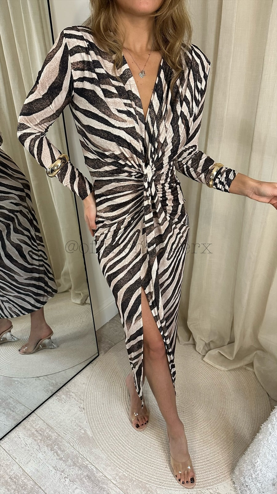 AMELIA PRINTED MIDI DRESS