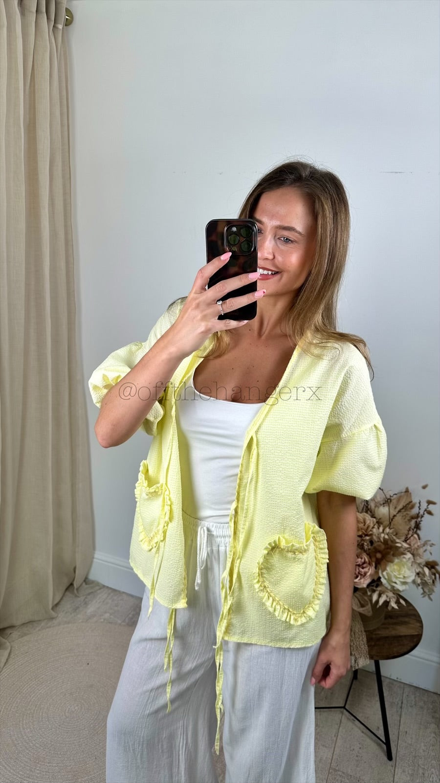 HATTIE GINGHAM TIE FRONT SHIRT