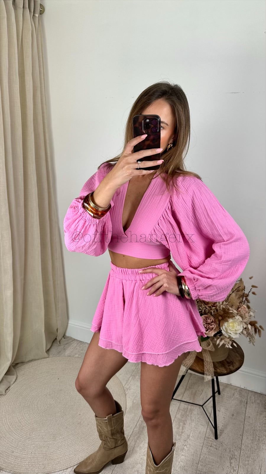 ERIKA CHEESECLOTH SHORT SET