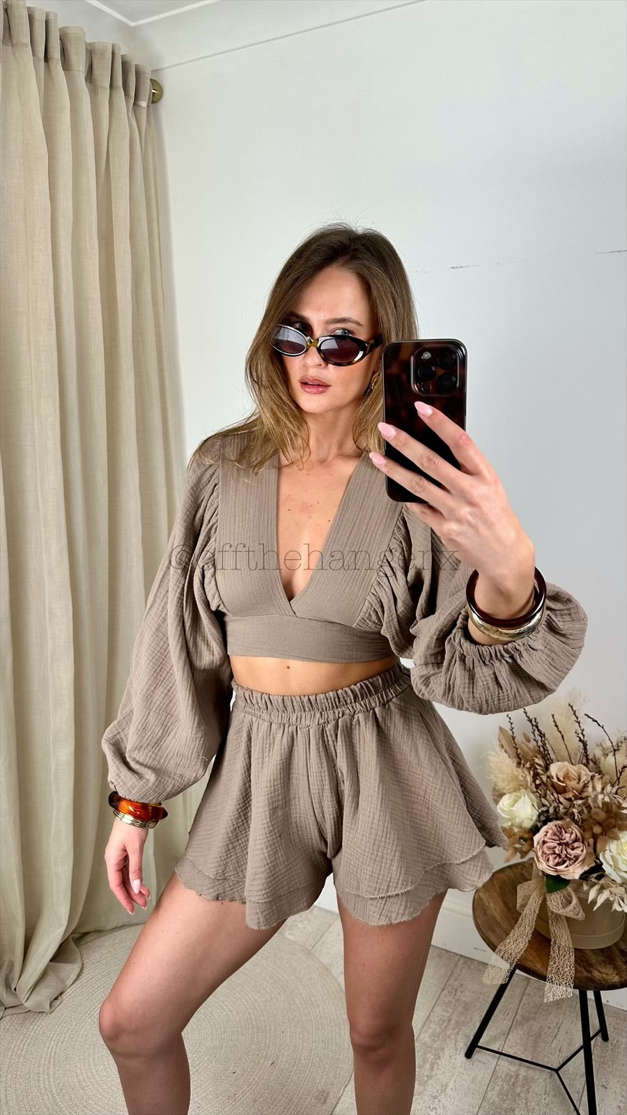 ERIKA CHEESECLOTH SHORT SET