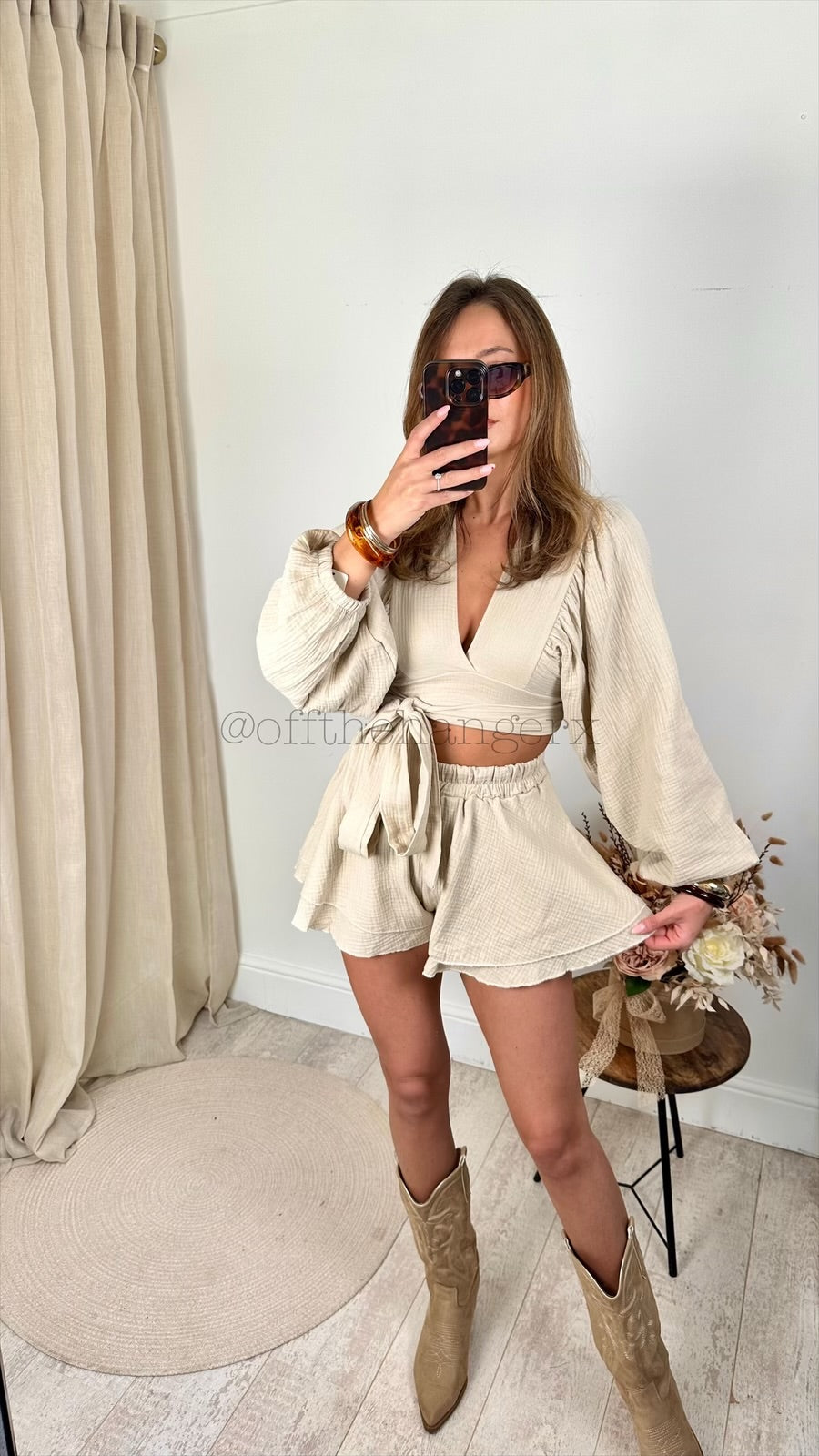 ERIKA CHEESECLOTH SHORT SET