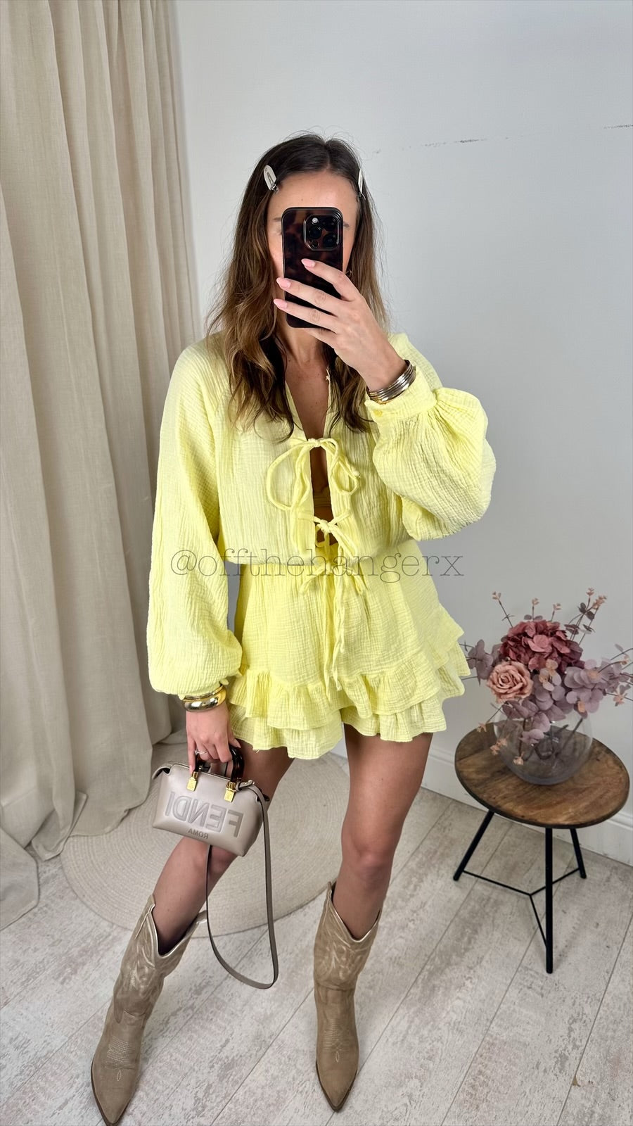 PIPPA CHEESECLOTH TIE PLAYSUIT
