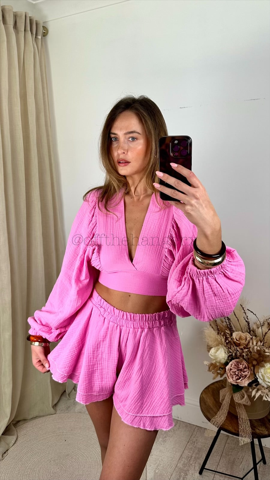 ERIKA CHEESECLOTH SHORT SET
