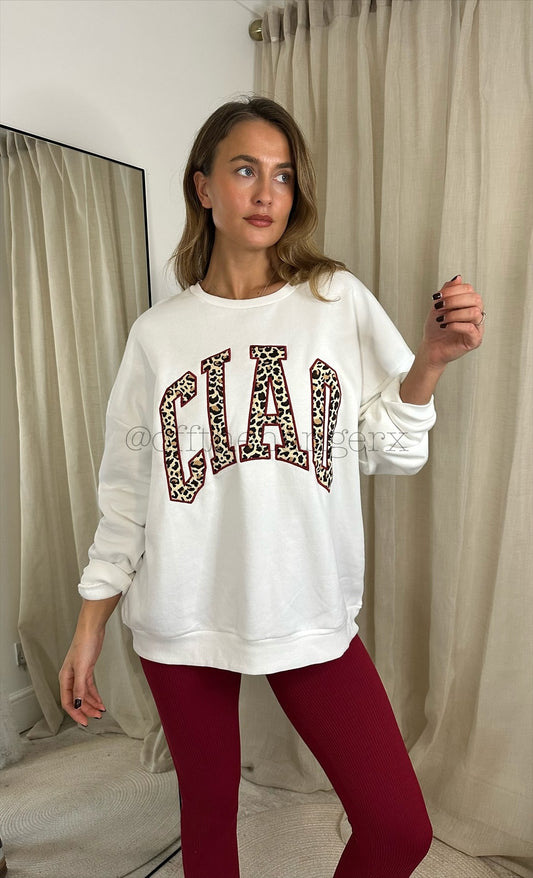 CIAO THICK FLEECE LINED SWEATSHIRT