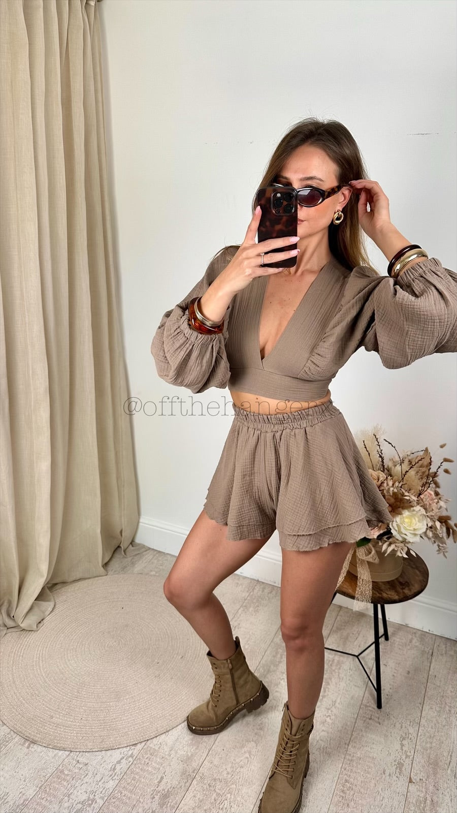 ERIKA CHEESECLOTH SHORT SET