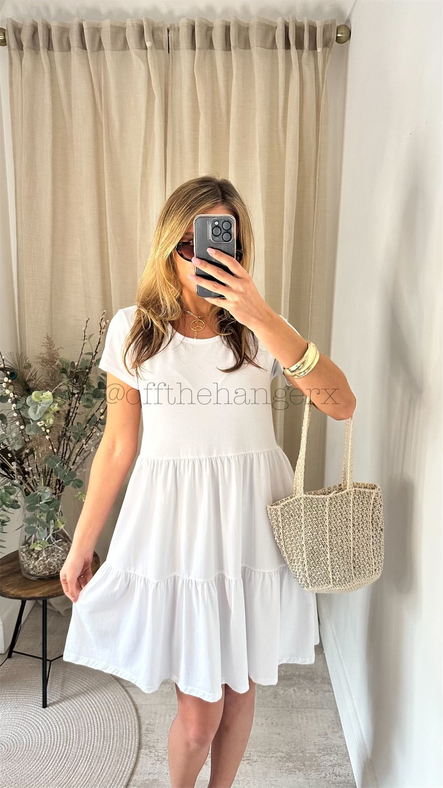 TREYA COTTON TIERED DRESS