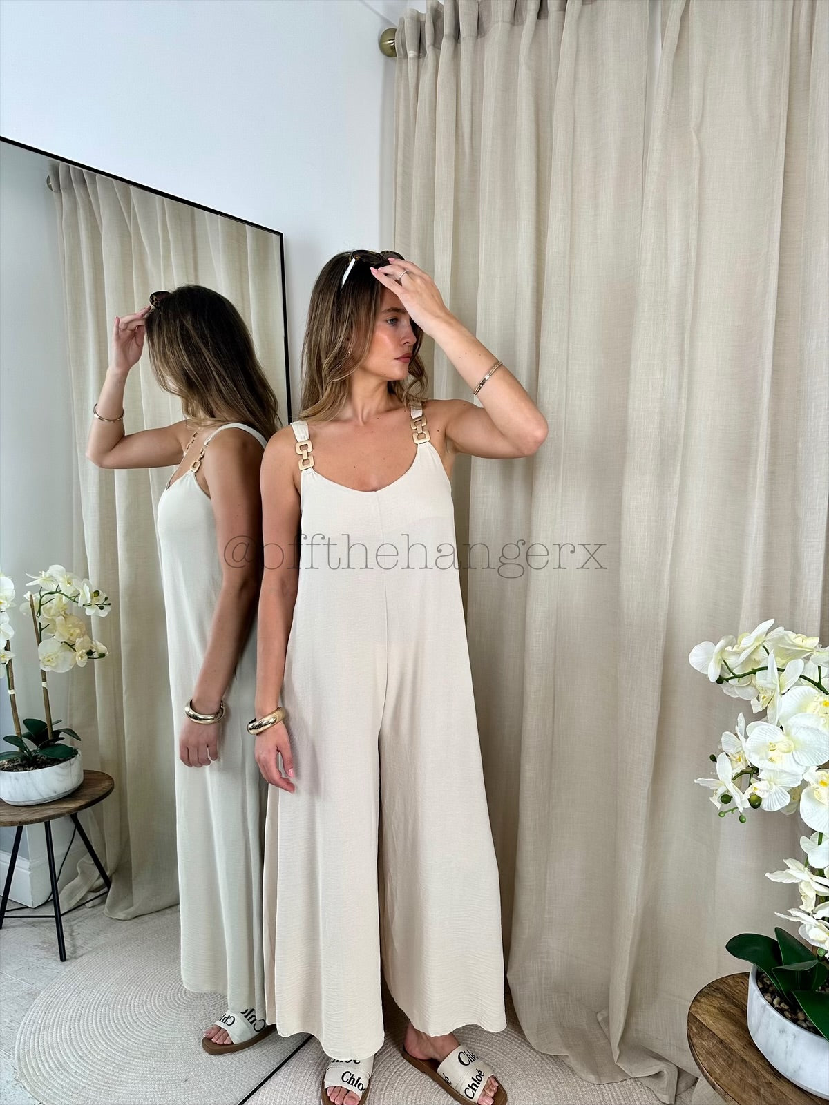 SOPHIE BUCKLE WIDE LEG JUMPSUIT