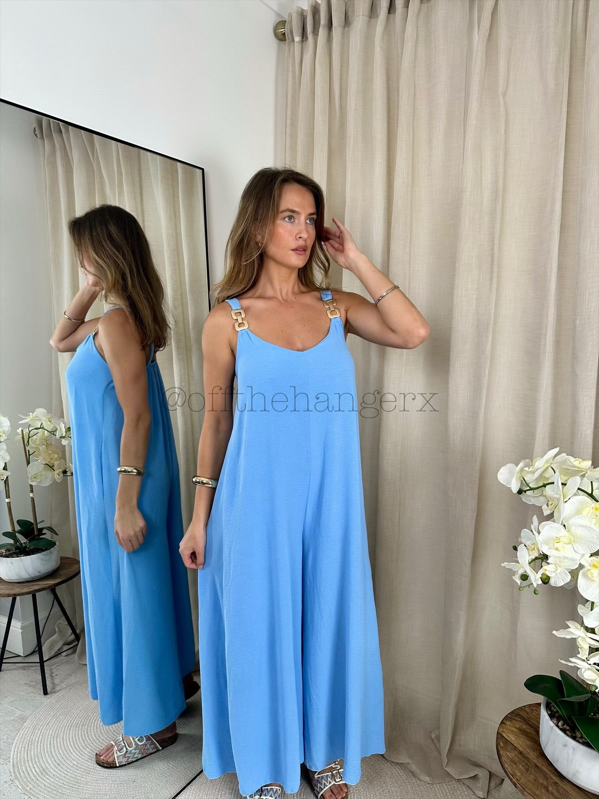 SOPHIE BUCKLE WIDE LEG JUMPSUIT