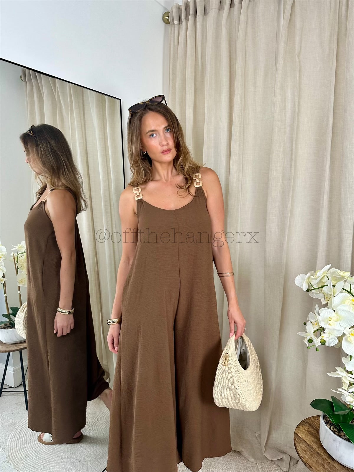 SOPHIE BUCKLE WIDE LEG JUMPSUIT