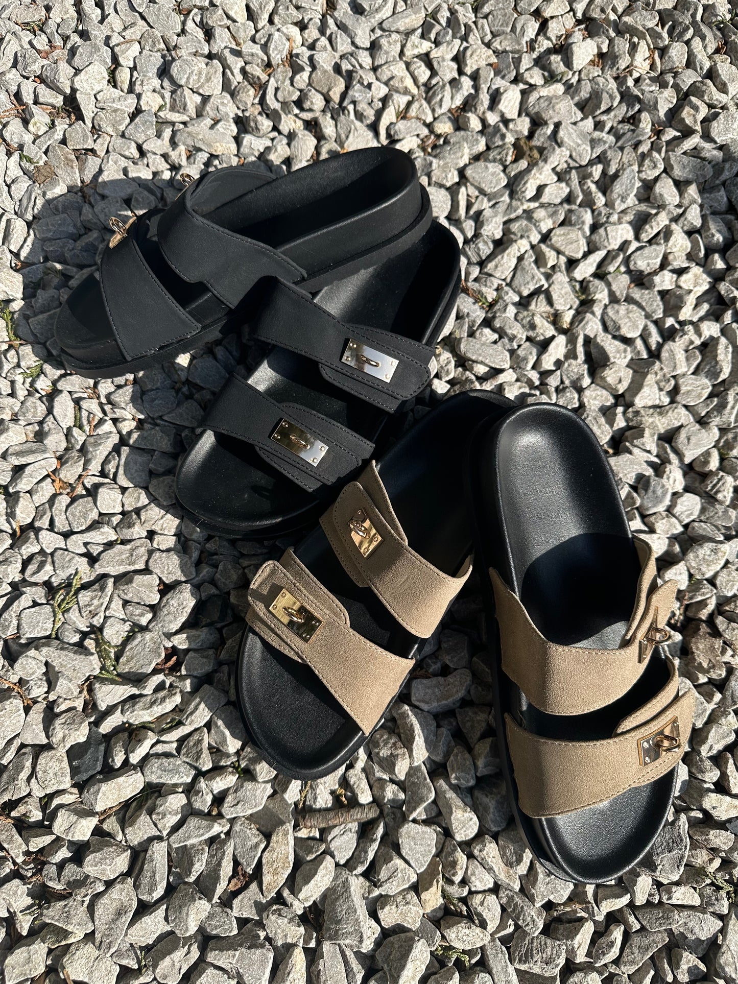 TAYA DOUBLE STRAP PLATFORM SANDALS
