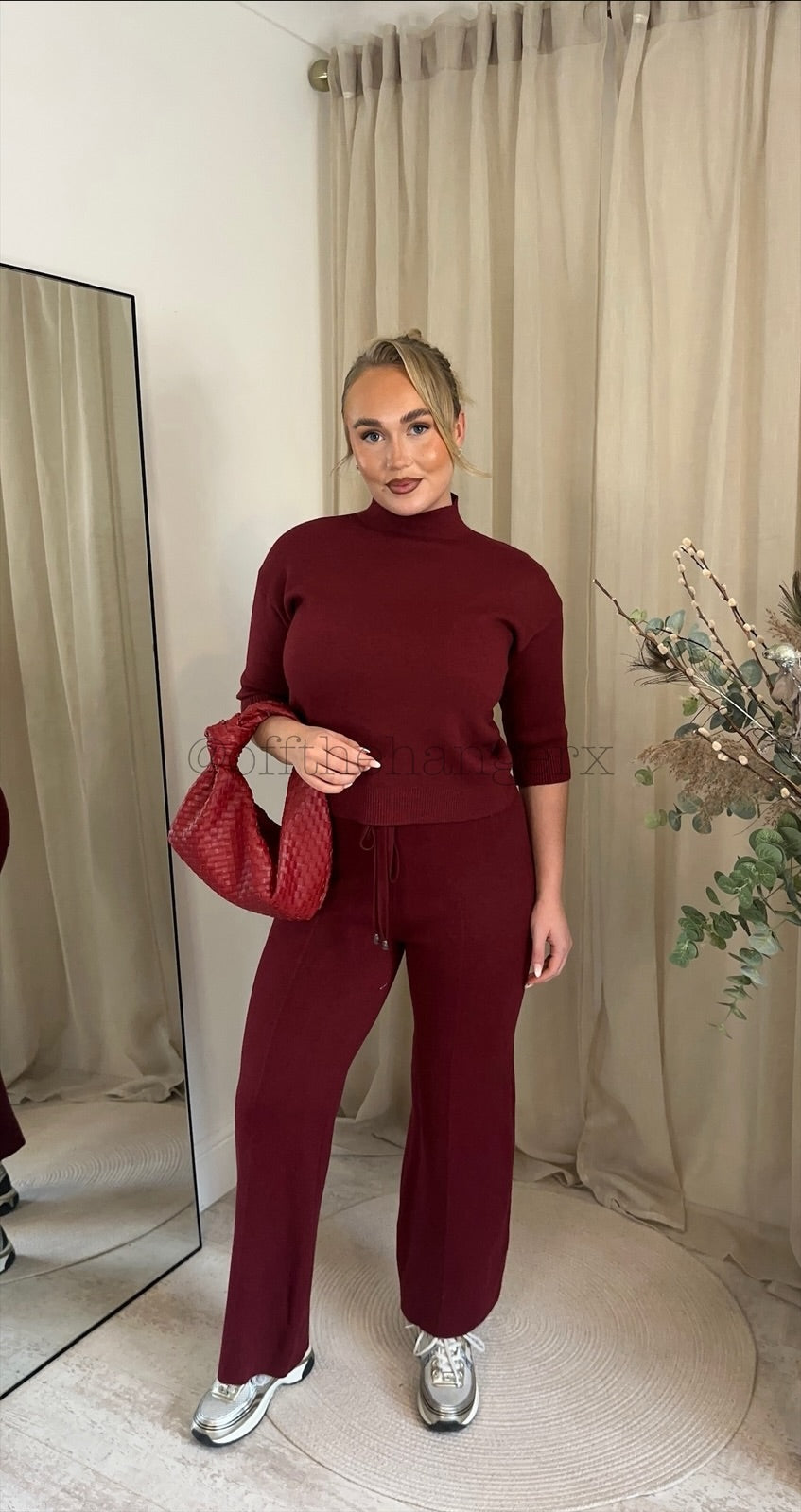 FELICIA PETITE SOFT KNIT HALF SLEEVE SET