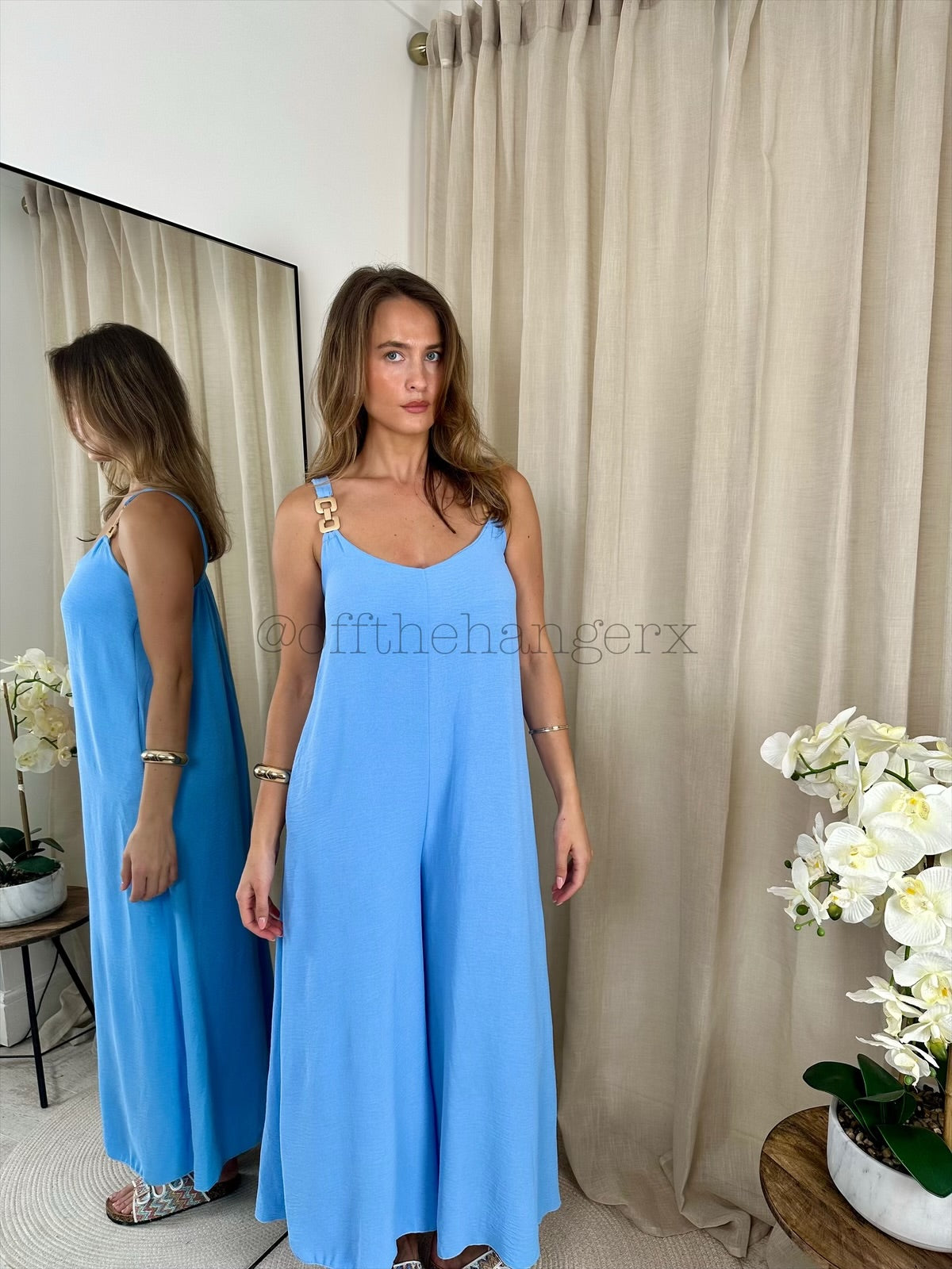 SOPHIE BUCKLE WIDE LEG JUMPSUIT