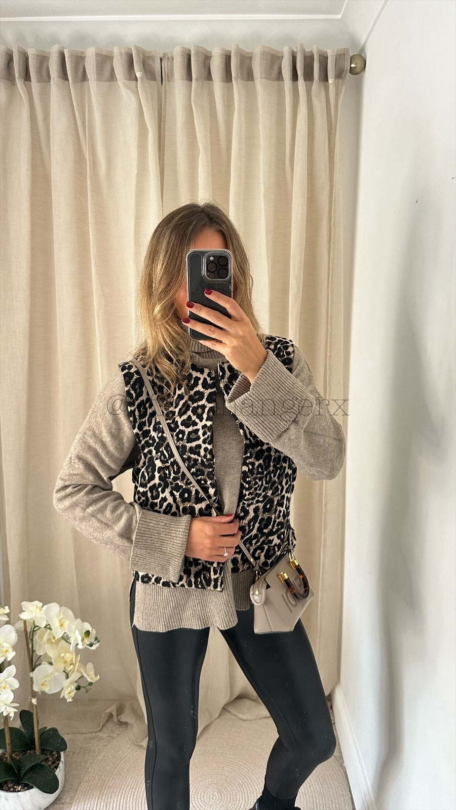 LEXI THICK LEOPARD WAISTCOAT