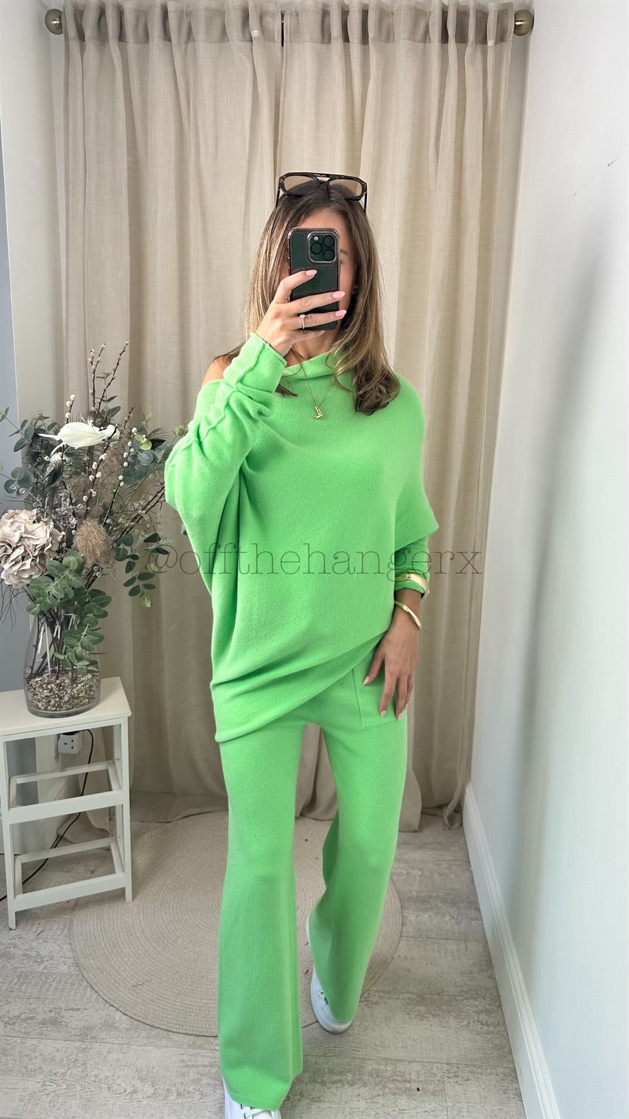 MABEL SOFT KNITTED ASYMMETRICAL SET (SPRING COLOURS)