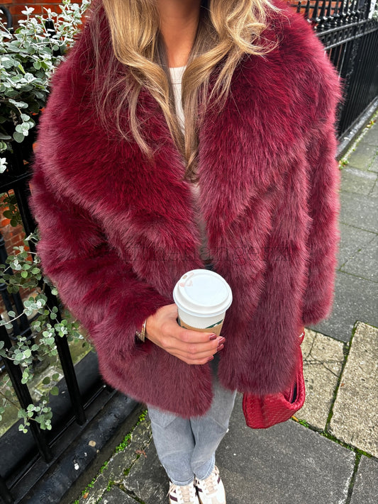 CASSIE FAUX FUR COAT