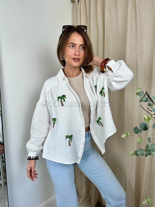 BY THE PALM CHEESECLOTH SHIRT