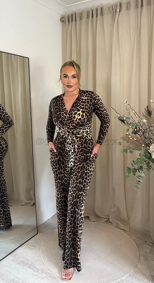 HELENA SLINKY V-NECK JUMPSUIT