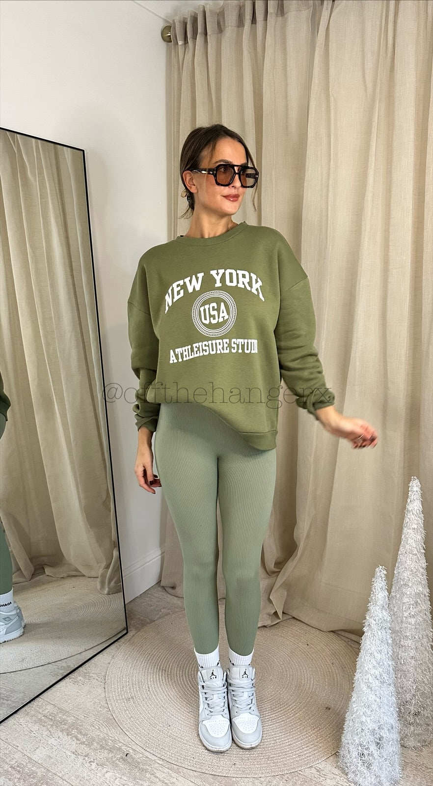 NEW YORK FLEECE LINED SWEATSHIRT