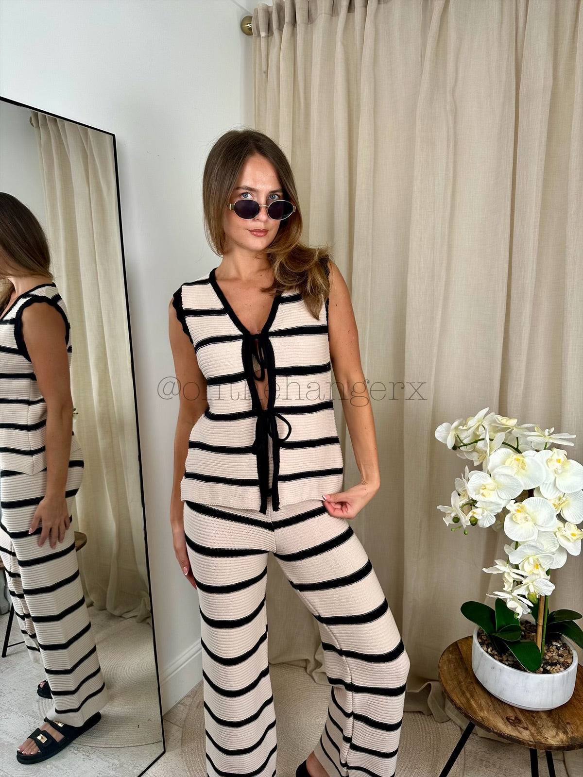 MILLIE STRIPED KNIT SET