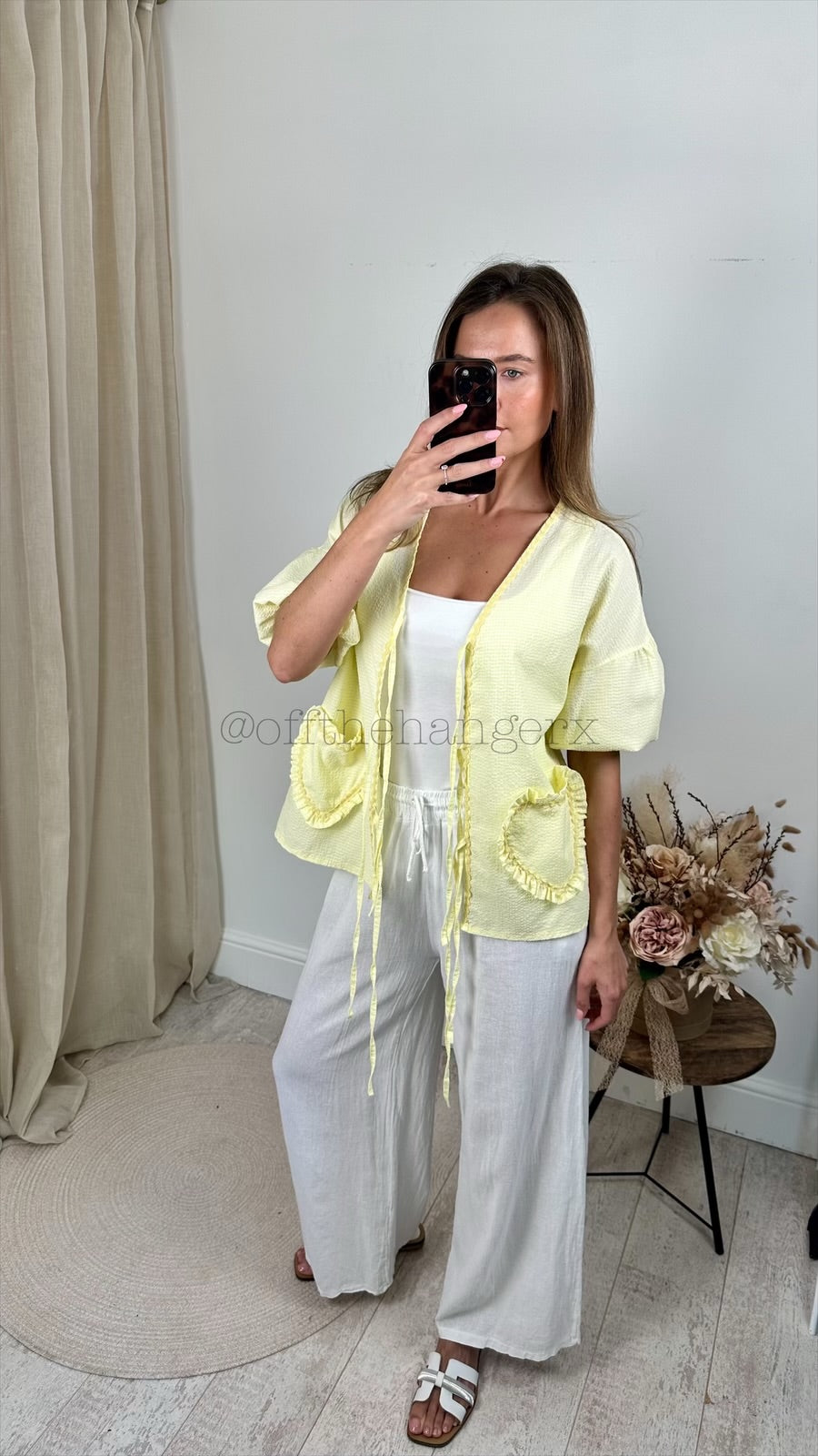 HATTIE GINGHAM TIE FRONT SHIRT