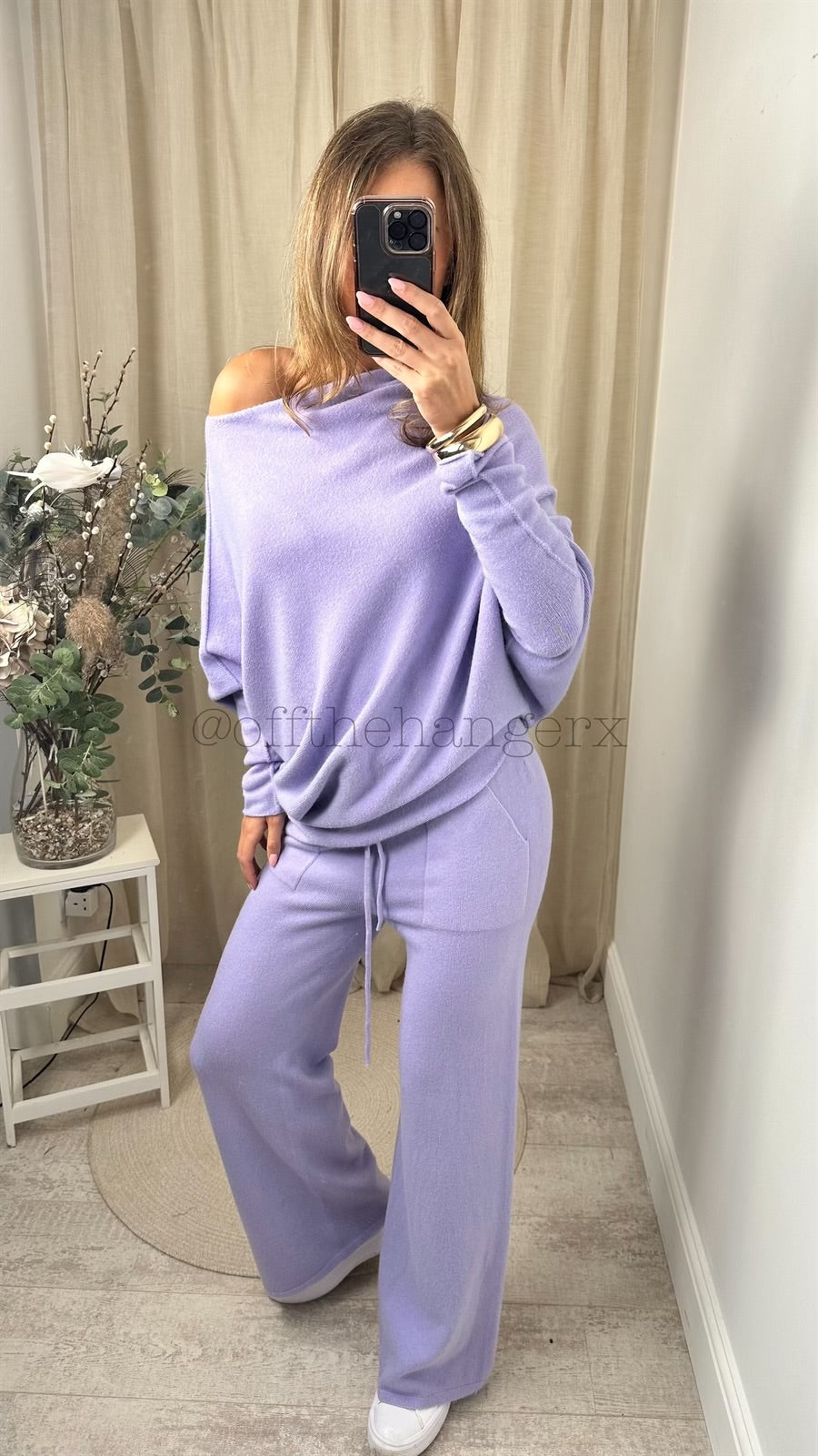 MABEL SOFT KNITTED ASYMMETRICAL SET (SPRING COLOURS)