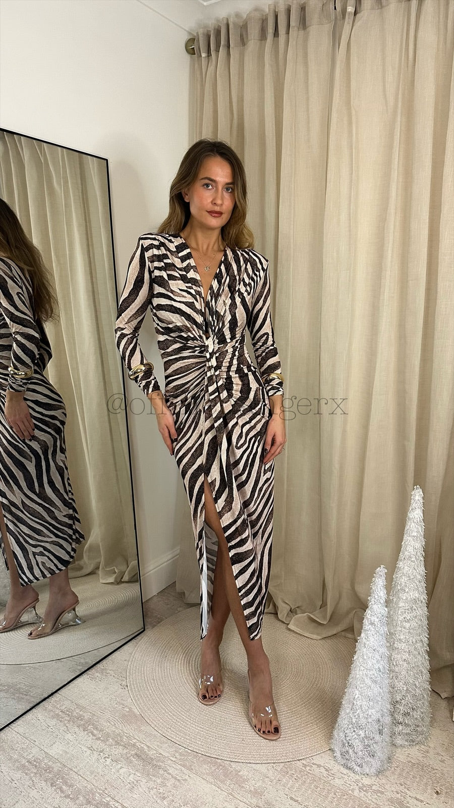 AMELIA PRINTED MIDI DRESS